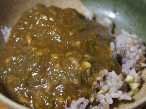 春キャベツの外側の葉でキーマ風カレー